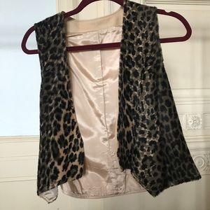 Vintage leopard vest